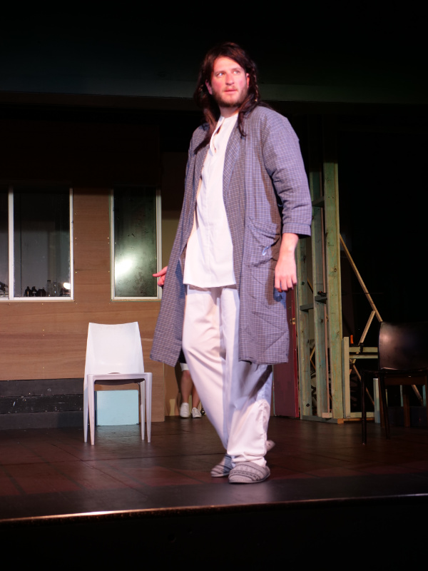 One Flew Over the Cuckoos Nest patient acting on stage
