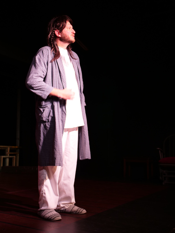 One Flew Over the Cuckoos Nest patient on stage