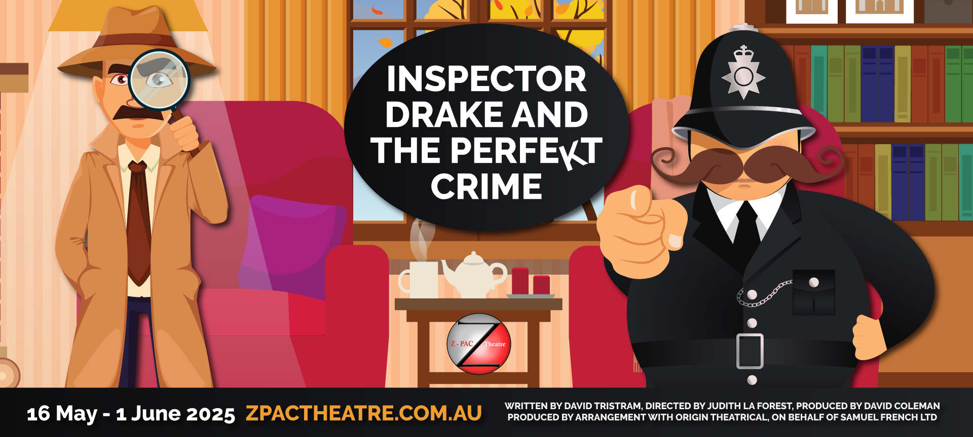 Inspector Drake and the Perfekt Crime Website Banner