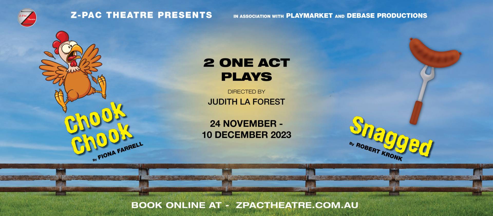 Chook Chook & Snagged - Theatre show at Z-PAC Theatre, Hervey Bay
